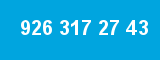926 317 27 43